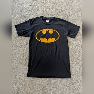 Vintage Batman Shirt Mens Large Black Short Sleeve DC Comics Single Stitch USA